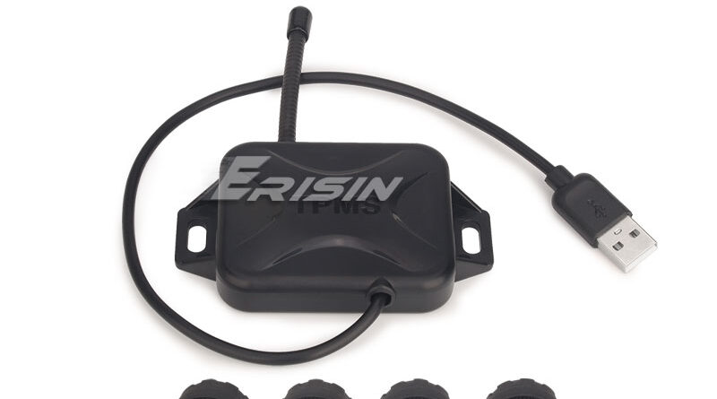 Erisin ES341 USB TPMS Module Tire Pressure 4 Sensors For Android 6.0/7.1/8.0/8.1/9.0/10.0/11.0 Units Stereo