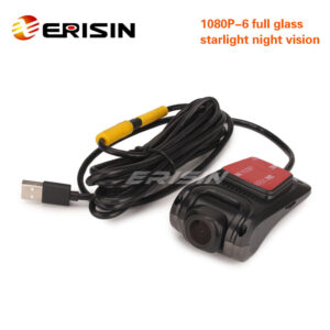 Erisin ES650 USB camera DVR with card slot 1080P full glass starlight night vision support Android 8.0 and above