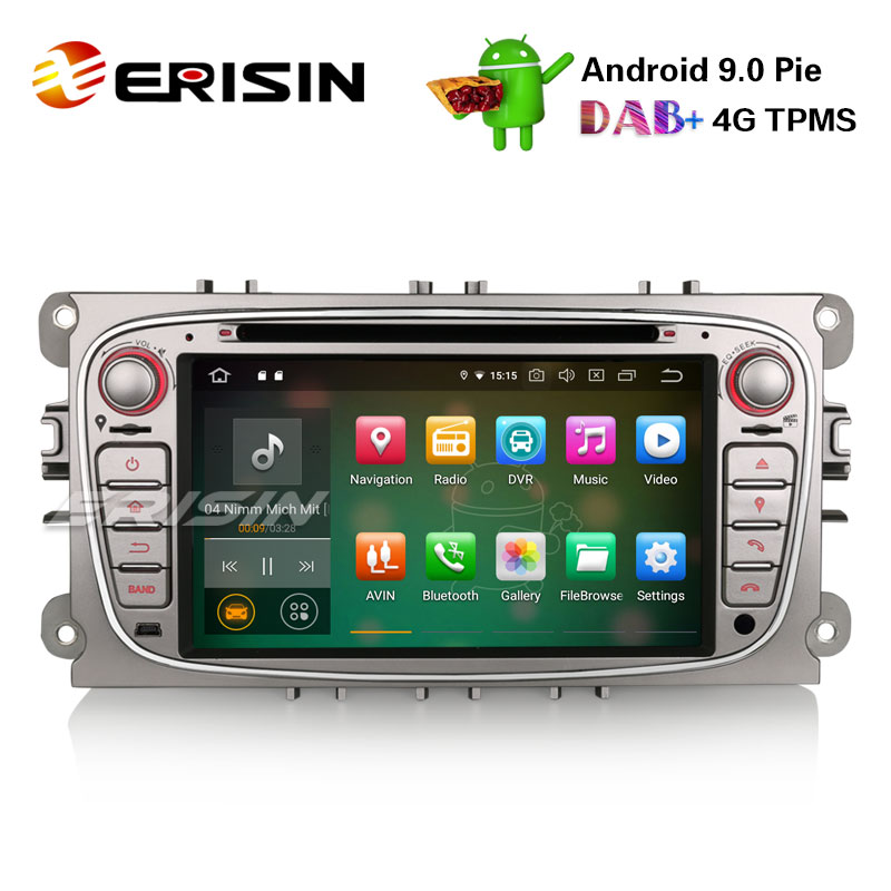 Erisin ES7909FS 7 Android 9.0 Autoradio GPS DAB+ DVD CD Canbus SD for Ford  Focus C/S-Max Mondeo Galaxy - Erisinworldwide