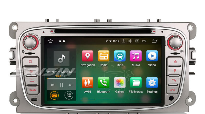 Erisin ES7909FS 7″ Android 9.0 Autoradio GPS DAB+ DVD CD Canbus SD for Ford Focus C/S-Max Mondeo Galaxy