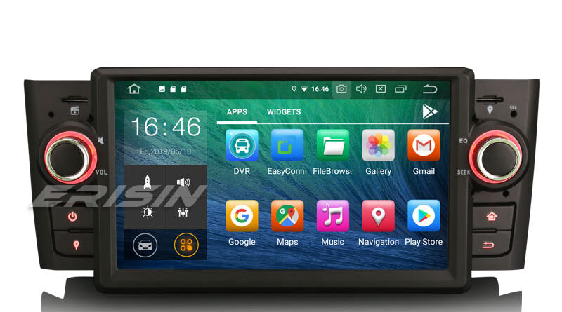 Erisin ES7923L 7″ Android 9.0 Fiat Punto Linea Autoradio DAB+GPS Navi TPMS 4G DVB-T2 OBD BT SD RDS