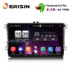 Erisin ES7791V 9″ Car GPS DAB+ Android 9.0 OPS for VW Golf Passat Tiguan Polo Eos Seat Skoda Stereo