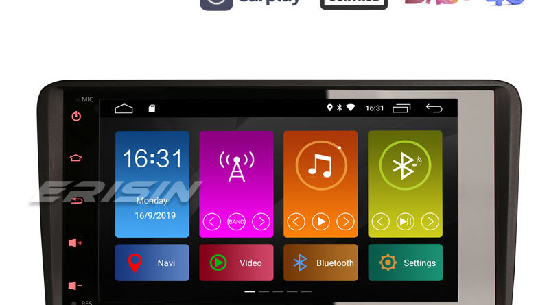 Erisin ES3027A 8″ DAB+ Android 10.0 Car Stereo Radio GPS USB CarPlay AUDI A3 S3 RS3 RNSE-PU Sat Nav