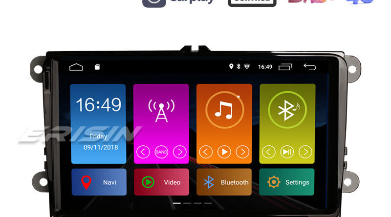 Erisin ES3101V 9″ DAB+ DSP Android 10.0 Stereo GPS SatNav CarPlay For VW Passat CC Golf Touran Polo Seat