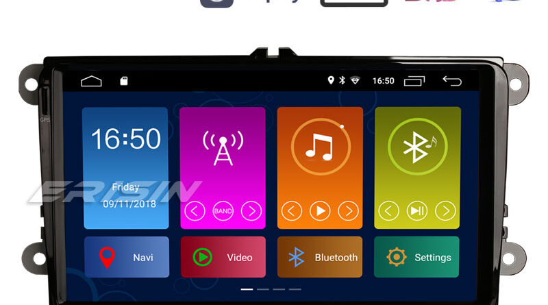 Erisin ES3001V 9″ Android 10.0 Autoradio DAB+ 4G GPS CarPlay for VW Passat CC Polo Golf Tiguan Caddy