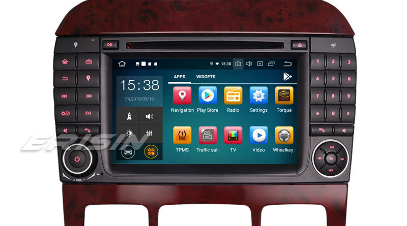 Erisin ES7982S-64 7″ Android 9.0 Car Stereo GPS DAB+ CD Mercedes Benz S/CL Class W220 W215 S500 CL55