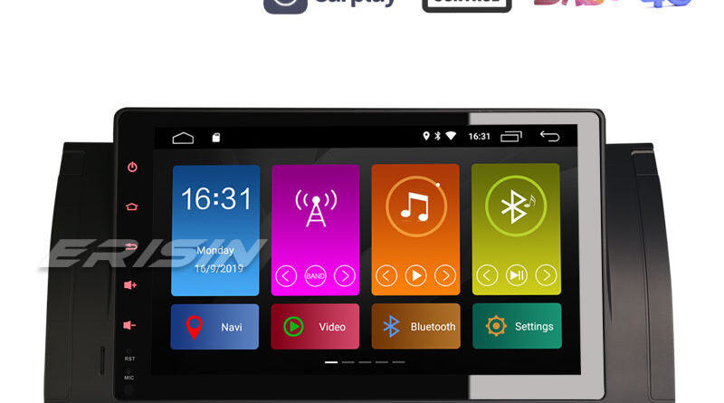 Erisin ES3193B 9″ Android 10.0 DAB+ Car Stereo Sat Nav GPS for BMW M5 5er E39 E53 X5 CarPlay DSP