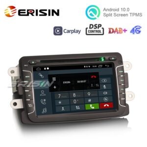 Erisin ES3029D 7″ DAB+ Android 10.0 Car Radio GPS CarPlay DSP for Renault Dacia Duster Sandero Dokker Lodgy