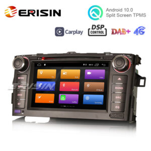 Erisin ES3017A 7″ DSP Android 10.0 Autoradio DAB+ GPS DVD Player OBD CarPlay Wifi TOYOTA AURIS COROLLA ALTI