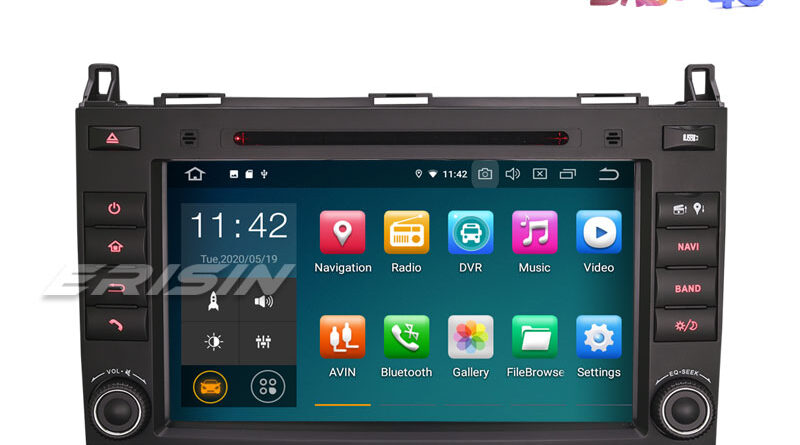Erisin ES5121B 8″ Android 10.0 Car DVD GPS 4G DAB+ Support CarPlay for Benz B200 Sprinter Viano Vito