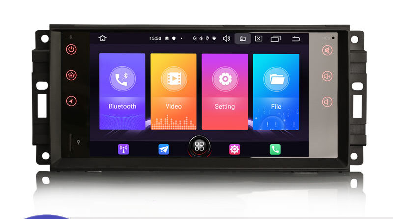 Erisin ES2776J 7″ Android 11.0 Car Stereo GPS For Jeep Compass Chrysler 300C Dodge Avenger 4G Multimedia Player