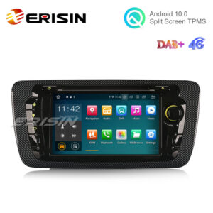 Erisin ES5122S 7″ Android 10.0 Car DVD GPS System RDS 4G DAB+ Carplay+ for SEAT IBIZA