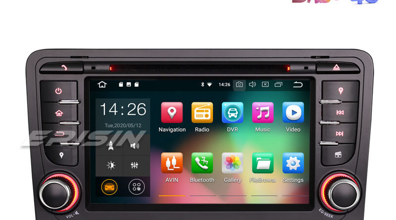 Erisin ES5147A 7″ Android 10.0 Car GPS DVD DAB+ 4G WiFi for Audi A3