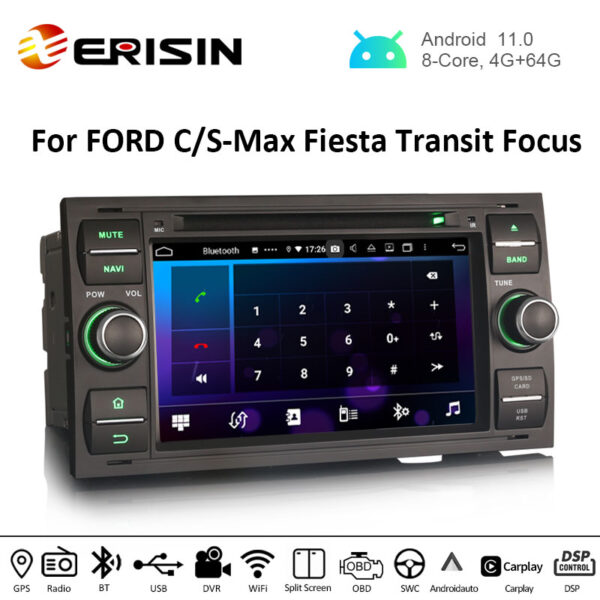 Android 13.0 Car Stereo Radio For Ford Fiesta 2006-2011 GPS Navi