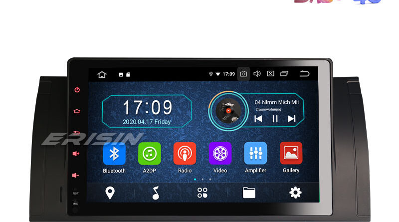 Erisin ES5993B 9″ Android 10.0 Auto Radio GPS Sat Wifi DVB-T2 DAB+ for BMW 5er E39 E53 M5 X5