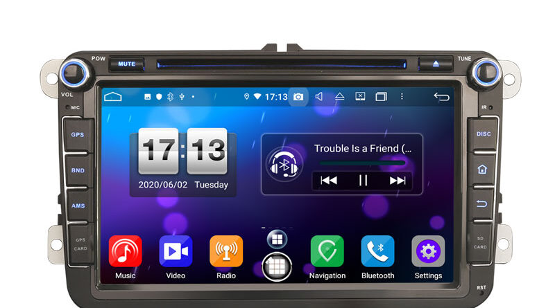 Erisin ES8715V 8″ DSP Android 14.0 Car Radio CarPlay Auto For VW Seat Skoda GPS 4G DAB+ WiFi Stereo GPS System