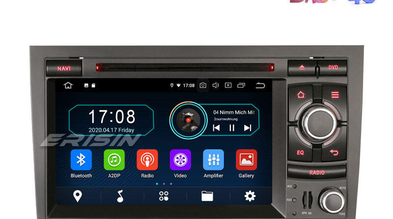 Erisin ES5974A 7″ DAB+ CarPlay+ Android 10.0 Car Stereo for AUDI A4 S4 RS4 SEAT EXEO GPS Wifi Radio SatNav
