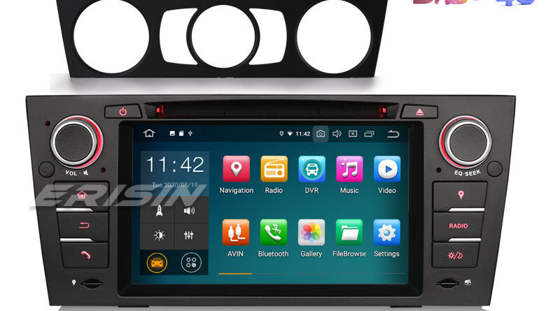 Erisin ES5167B 7″ Android 10.0 Autoradio for BMW 3 Series E90 E91 E92 E93 M3 GPS DAB+ Wifi Bluetooth CD CarPlay+