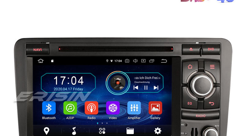 Erisin ES5973A 7″ Android 10.0 Car Radio DVD GPS System 4G TPMS DAB+ CarPlay+ for Audi A3