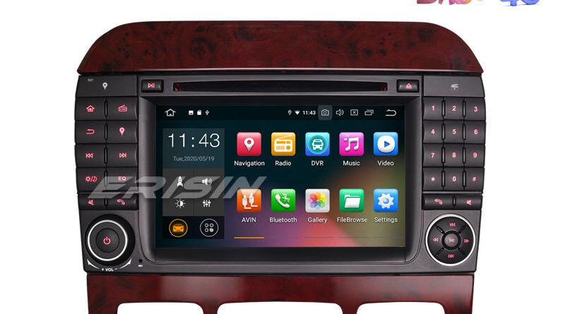 Erisin ES5182S 7″ Android 10.0 Car Stereo for Mercedes Benz S/CL Class W220 W215 S500 CL55 GPS DAB+ CD CarPlay+ DAB+