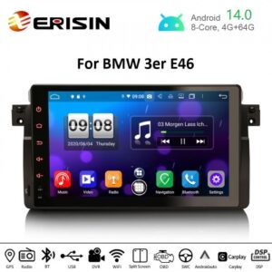 ES8795B 9" DSP Android 14.0 Car Stereo For BMW E39 E53 PX5 GPS Sat Nav CarPlay & Auto Radio 4G DAB+ WiFi