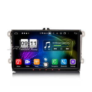 Erisin ES8791V 9″ PX5 DSP Android 14.0 Car Stereo CarPlay & Auto GPS 4G DAB+ for VW Golf Passat Tiguan Polo Eos Seat Sko