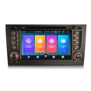 Erisin ES2706A 7" Android 12.0 Audi A6 S6 RS6 Allroad Car Stereo DVD Player GPS DAB+ CarPlay+ WiFi Radio Bluetooth