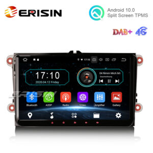 Erisin ES5991V 9″ Android 10.0 Car Stereo for VW Golf 5 Passat Tiguan Polo Eos Skoda DAB+ Navi OPS
