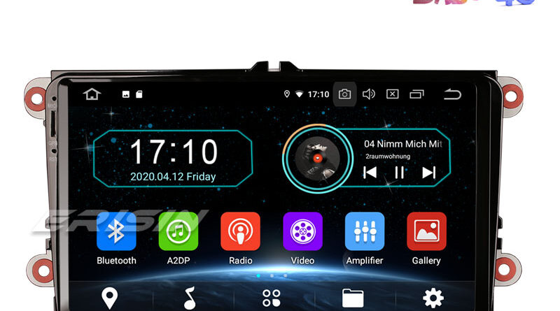 Erisin ES5991V 9″ Android 10.0 Car Stereo for VW Golf 5 Passat Tiguan Polo Eos Skoda DAB+ Navi OPS