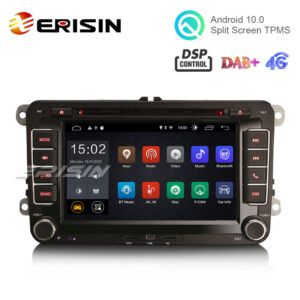 Erisin ES2655V 7″ Android 10.0 Car Radio DVD GPS Sat 4G Wifi DSP for VW Seat Skoda