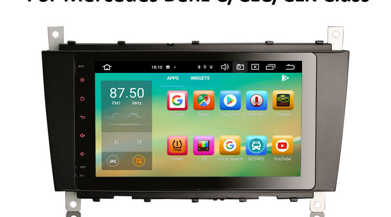 Erisin ES8189C 8″ Octa-Core Android 12.0 Car Multimedia CarPlay & Auto GPS DSP DAB+ for Mercedes Benz C-Class W203