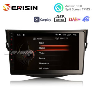 Erisin ES4298R 9″ Android 10.0 Car Multimedia Player for TOYOTA RAV4 GPS WiFi 4G TPMS DVR DAB+ CarPlay DSP