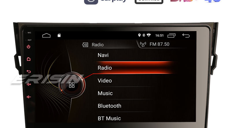 Erisin ES4298R 9″ Android 10.0 Car Multimedia Player for TOYOTA RAV4 GPS WiFi 4G TPMS DVR DAB+ CarPlay DSP