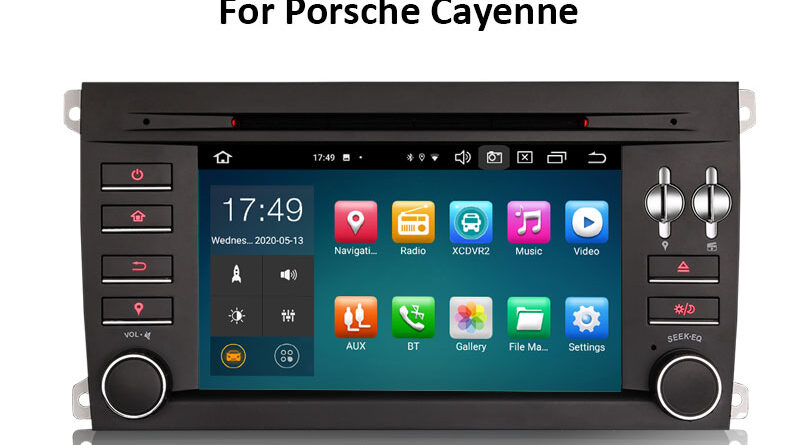 Erisin ES8197S 7″ Android 12.0 Car Stereo for Porsche Cayenne GPS Navi DSP CarPlay & Auto TPMS DAB+ 4G WiFi DVD Player