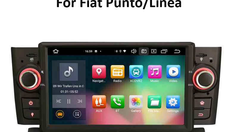 Erisin ES8123L 7″ PX5 Android 12.0 Car Stereo for Fiat Punto Linea CarPlay & Auto GPS TPMS DAB+ DSP 64G