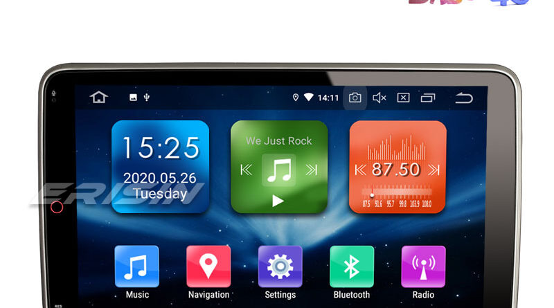 Erisin ES5103U 10.1″ 2.5D G+G IPS 2 Din Android 10.0 Car Stereo PX30 DAB+ CarPlay+ TPMS GPS SatNav