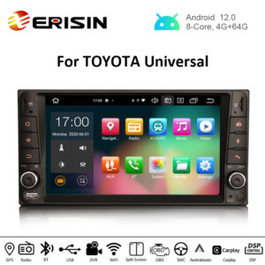 Erisin ES8112C 7″ Octa-Core Android 12.0 Car Radio for Toyota Corolla CarPlay & Auto GPS TPMS DAB+ GPS Sat Nav