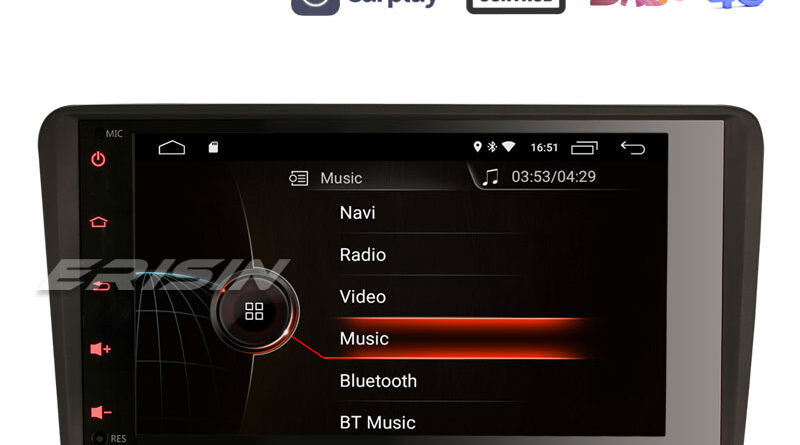 Erisin ES4283A 8″ Android 10.0 Car Stereo for Audi A3 S3 DAB+ DSP CarPlay GPS 4G Radio