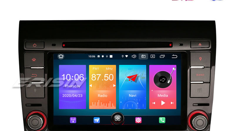 Erisin ES2771F 7″ Android 10.0 Car Multimedia DVD Player GPS CarPlay+ 4G DAB+ Wifi for FIAT BRAVO