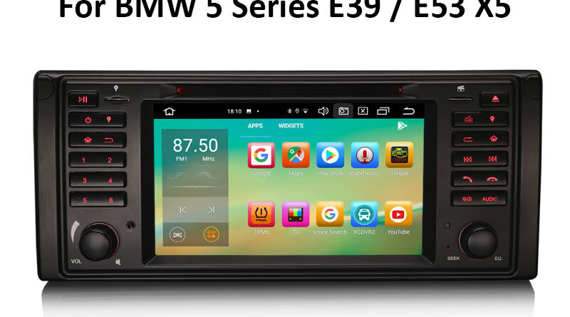 Erisin ES8139B 7″ Android 12.0 Car Multimedia System CarPlay Autoradio BMW E39 E53 Auto GPS TPMS DVR DAB+ DSP