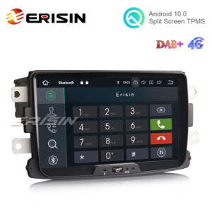 Erisin ES5129D 8″ Android 10.0 Car Stereo for Renault Dacia Duster Multimedia with GPS Radio WiFi BT TPMS DAB+ CarPlay+