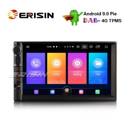 New Upgraded Android 10.1 7'' GPS WIFI Bluetooth Car Radio Autoradio 1 Din  HD Touch Screen Car MP5 Player Suppport DVR SAT NAV USB FM Rear View Camera[ 1+16G]