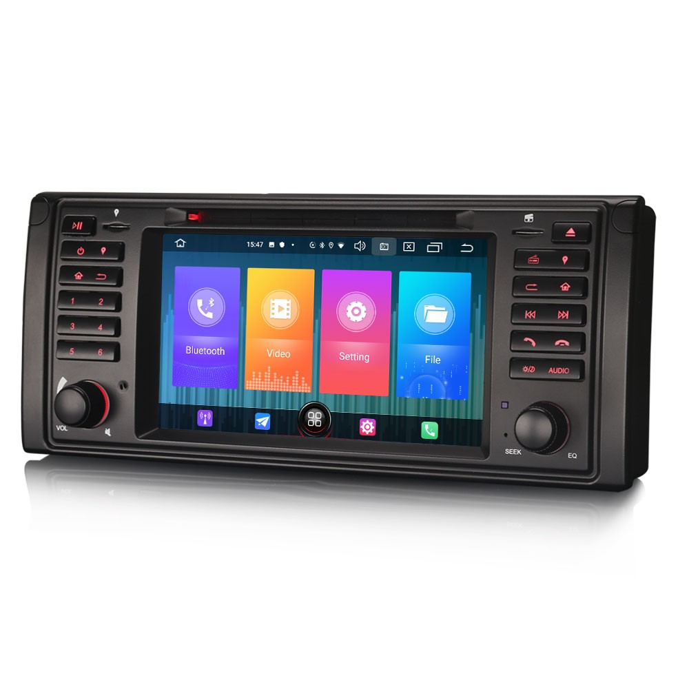Erisin 64GO Android 10.0 GPS Autoradio BMW 5 Série X5 E39 M5 E53 DSP TNT Canbus CarPlay 