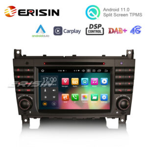 Erisin ES8169C 7" Octa-Core Android 10.0 Car DVD CarPlay & Auto GPS DVR for Benz CLC W203 CLK W209 C280 C300 C320 C350 C32