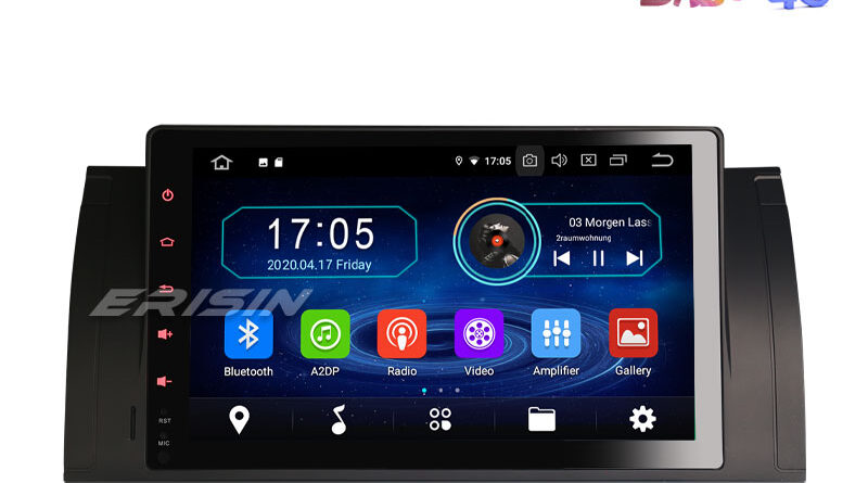 Erisin ES6993B 9″ Android 10.0 Car Stereo GPS Radio WiFi BT 4G DTV DVR RDS for BMW 5 Series E39 X5 E53 M5