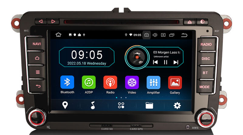 Erisin ES6948VN 7″ DSP Wireless Apple CarPlay Auto Android 10.0 Car Stereo GPS Radio for VW Caddy MK6 Polo Magotan Seat