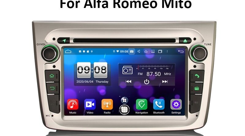 Erisin ES8730SM 7″ 8-Core 64G Android 14.0 Car DVD Player GPS CarPlay Auto DSP 4G GPS for Alfa Romeo Mito
