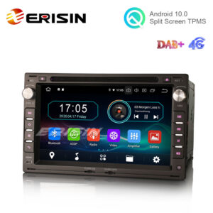 Erisin ES6986V 7″ Android 10.0 Car Multimedia GPS Radio WiFi BT 4G DVD for VW Sharan Jetta Bora Golf TRANSPORTER