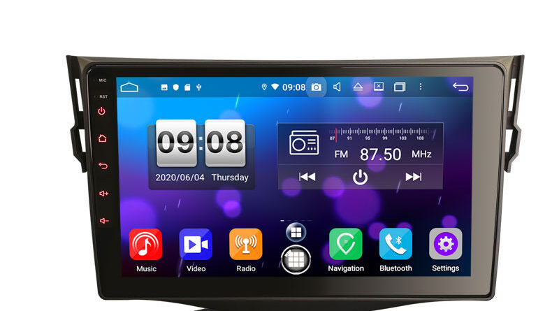 Erisin ​​​​​​​ES8734R 9″ Android 14.0 Car Multimedia GPS Stereo For TOYOTA RAV4 2006-2012 CarPlay & Auto Radio GPS DSP T
