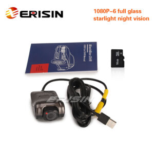 Erisin ES650K USB Camera DVR with card slot 1080P full glass starlight night vision support Android 8.0 and above